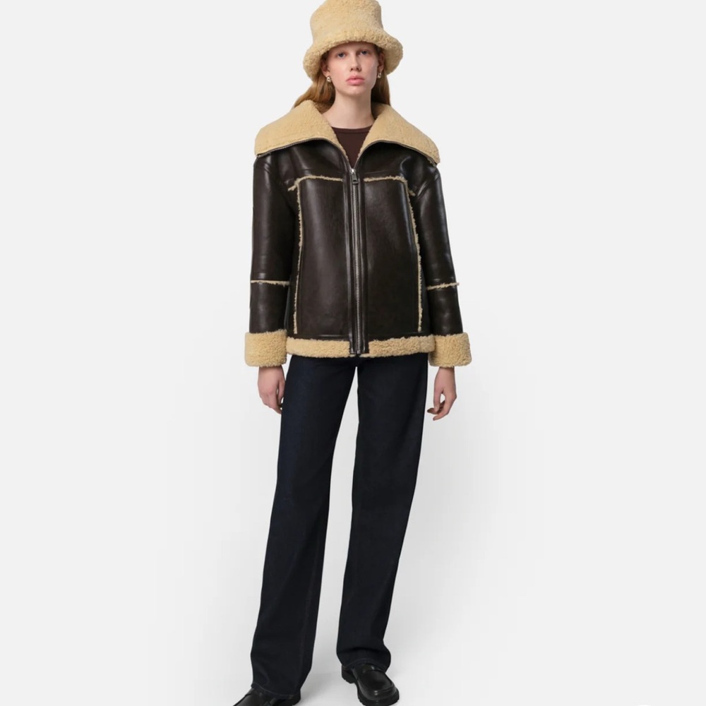 Apparis Black and Tan Teddy Jacket